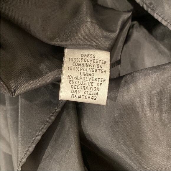 Vintage Black Cocktail Dress 16 Formal Homecoming Plus Size Dress Retro 50s - Picture 13 of 17